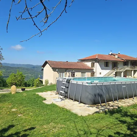 Apartament La Cuccia Del Sole Panoramische Met Zwembad Cortemilia